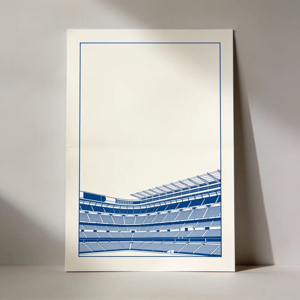 Stadium form poster — unpersonalised product illustration