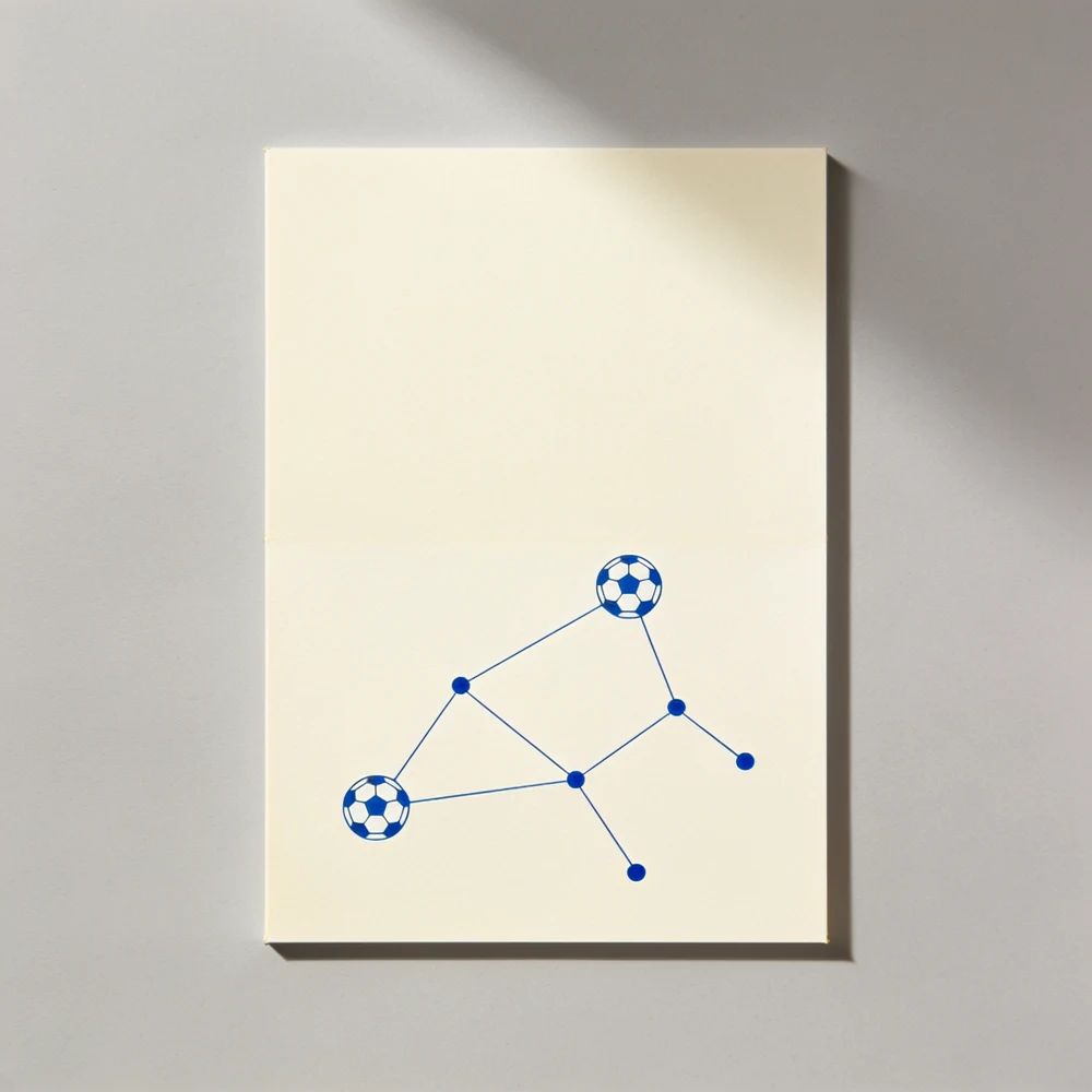Football constellation poster — unpersonalised product illustration